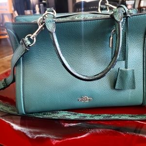 Teal Colored Coach Purse